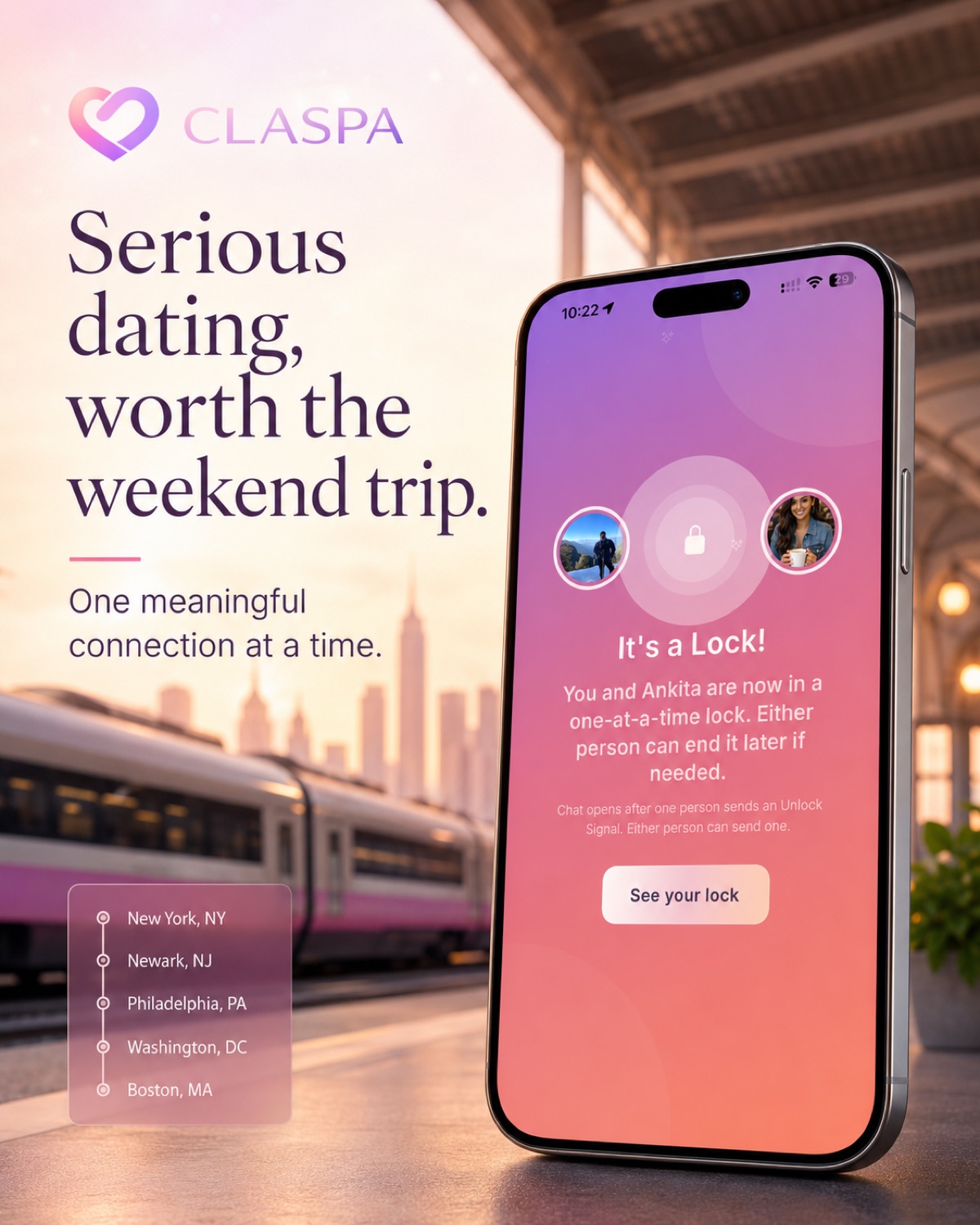 Claspa lock-first weekend campaign