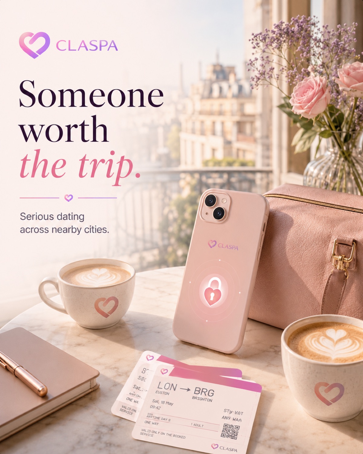 Claspa serious dating campaign